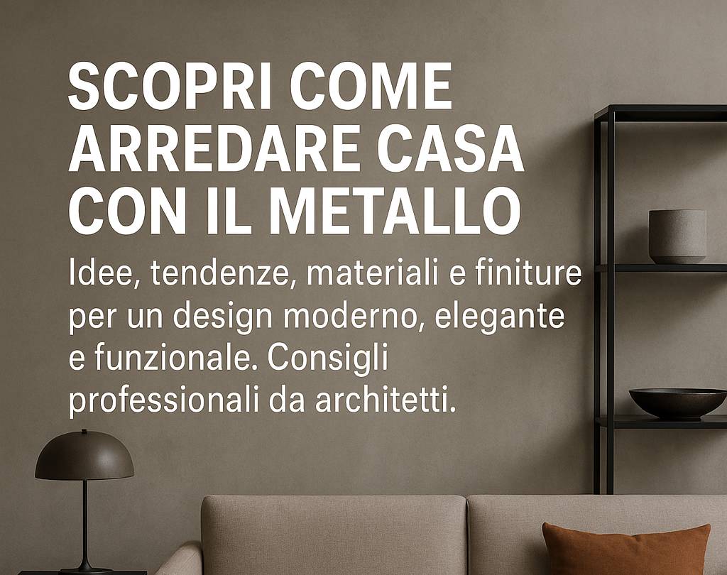 arredare con il metallo tendenze arredamento moderno 2025 design industriale interni mobili in metallo moderni interni con metallo e legno metallo nell’arredamento architetto arredamento moderno arredamento metallo e vetro materiali arredamento moderno idee arredo casa moderna